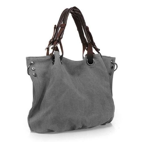 Women Tote Bag Canvas Travel Handbag Foldable Large