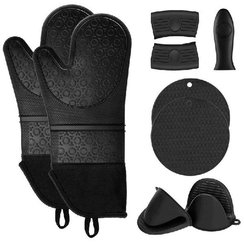 Hot Sale Extra Long Silicone Oven Mitts and Pot Holders