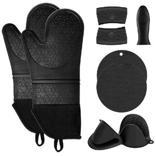 Hot Sale Extra Long Silicone Oven Mitts and Pot Holders