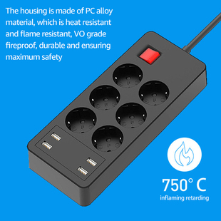 Electrical Sockets Power Strips Desktop Charging Station EU