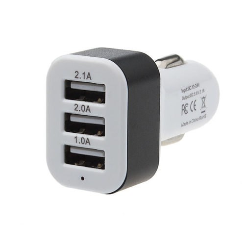 Car 12V 24V To 5V 3Port USB Charger Adapter For Smartphone G