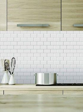 Peel and Stick Backsplash 10X10 Inch Removable 3D Subway