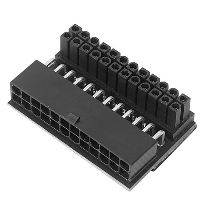 ATX 24Pin Female to 24Pin Male Power Adapter 90 Degree Deskt