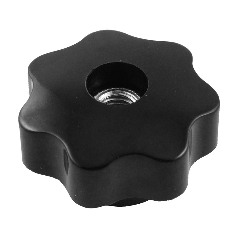 8mm Diameter Thread Hole Black Star Head Clamping Knob Repla