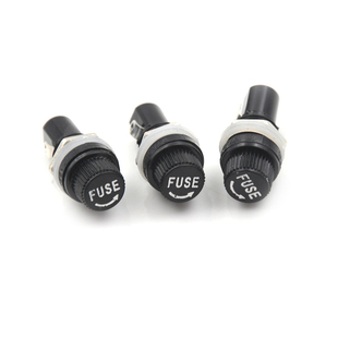 10pcs glass fuse holders 5x20 black insurance tube socket fu