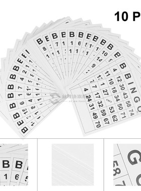 60Pcs Bingo  Card Bingo Card for Fun Intellectual Developt P