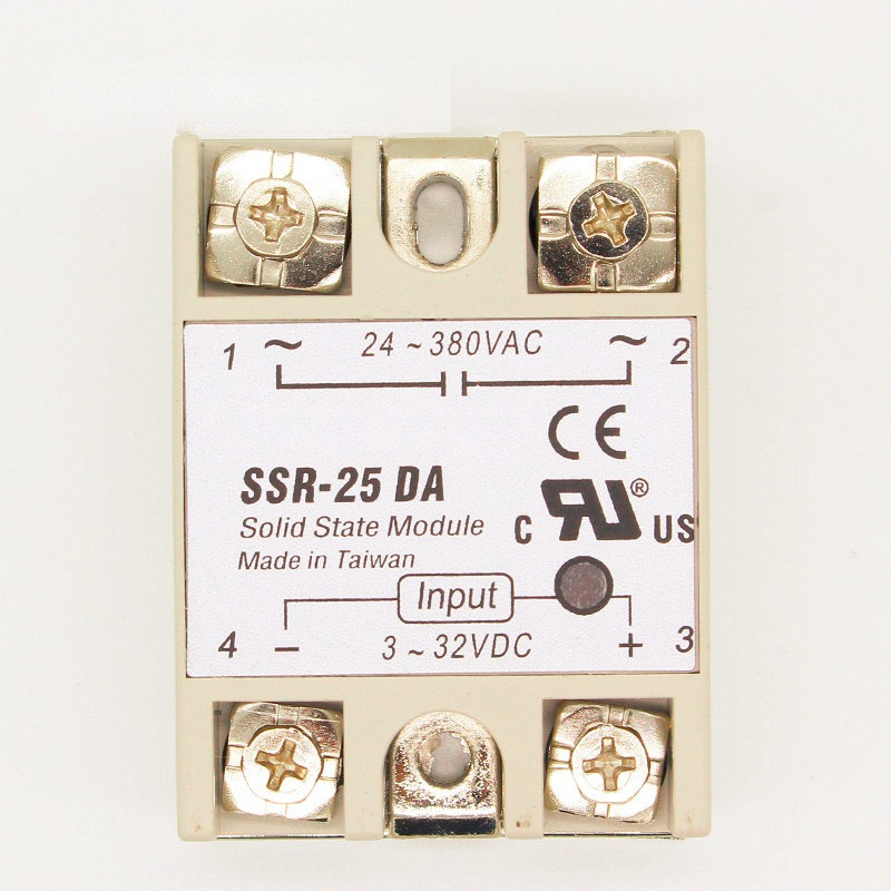 1pcs solid state relay SSR-25DA 25A 5-24VDC TO 24-380V AC SS