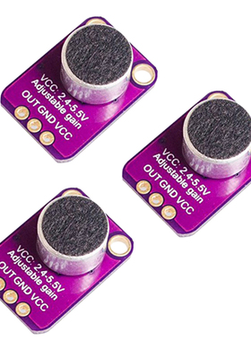3 Pieces MAX4466 Electret Microphone Amplifier Gain for Ardu