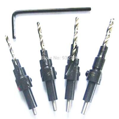 4pc Countersinks Projects Countersink Screw Pilot Countersin