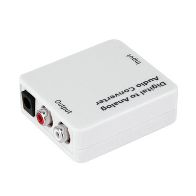 TV Optical SPDIF/Coaxial to RCA L/R Analog Converter Headpho