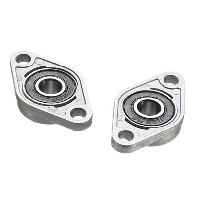 2Pcs KFL08 Pillow Block Bearings 8mm Bore Diameter Rhombic P
