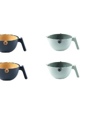 Double-Layer Rotatable Colander, Heat-Resisted Pasta