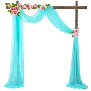 Wedding Arch Draping Fabric Chiffon Fabric Curtain Drapery