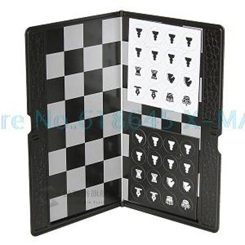 Pocket Chess Magnetic Portable Mini Checkers Set Traveler Pl