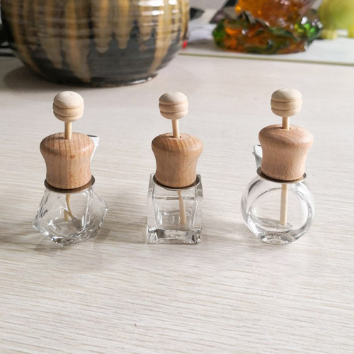 1pc Air Freshener Car Perfume Clip Fragrance Empty Glass Bot