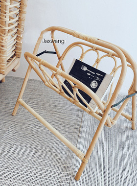 Rattan Magazine Rack Nordic Design Wicker Magazine