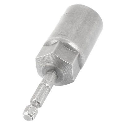 Gray 80x19mm Screwdriver Drill Hexagon Nut Driver Socket Bit