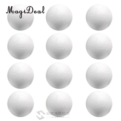 Professional 12 Pieces 32mm White Soccer Table Football Foos