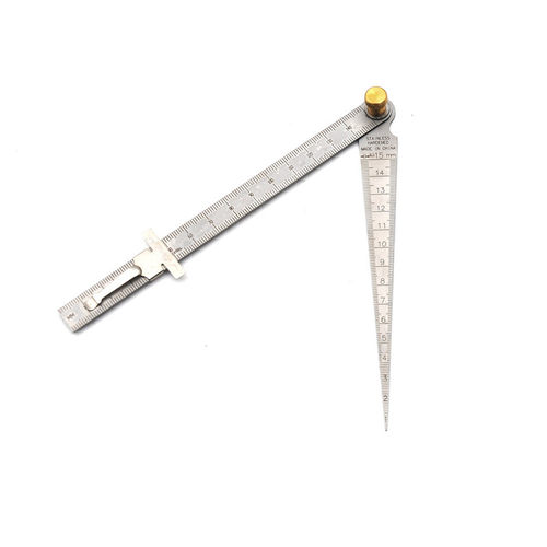Welding Taper Feeler Gauge Gage Depth Ruler Gap Hole Inspect