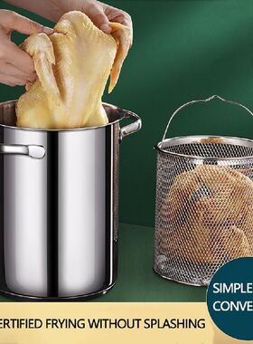 Deep Frying PanJapanese Style Tempura Fryer Pot Mini Deep