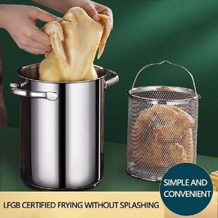 Deep Frying PanJapanese Style Tempura Fryer Pot Mini Deep
