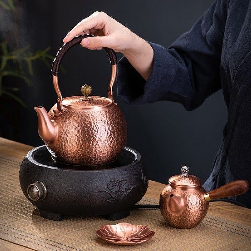 Copper Teapot Handmade Thickened Tea Pot Set Household Big
