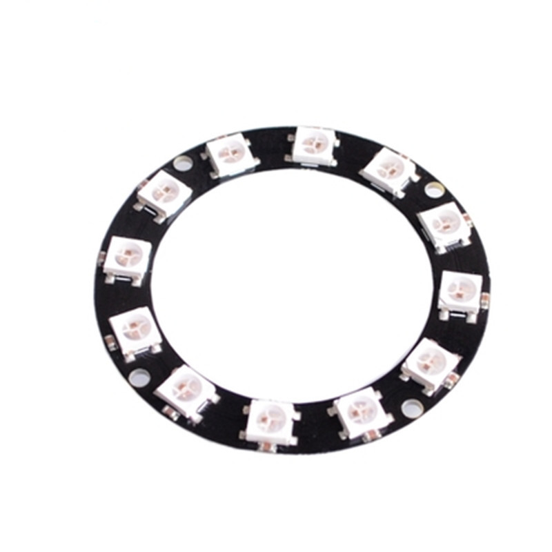 12 Bits 12 X WS2812 5050 RGB LED Ring Lamp Light with Integr