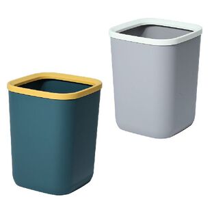 2pcs Large Capacity 10L Dustbin Bucket Waste Bin for