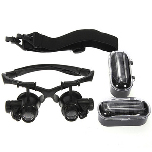 8 Lens 10x 15x 20x 25x Headband Eye Jewelry Watch Repair Mag