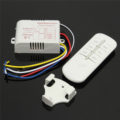 220V 3 Channels Way ON/OFF Digital Garage Corridor Switch Sp