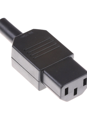 IEC 320 C13 Female Plug Rewirable Power Connector 3pin Socke
