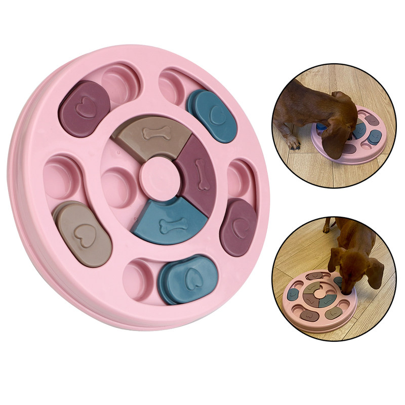 increase iq dog slow eat bowl for small medium dog puppy