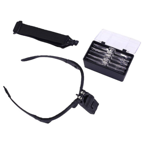 1.0/1.5/2.0/2.5/3.5X 5PC Glasses Loupe Optical Lens Headband