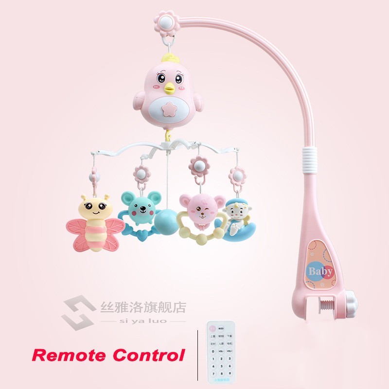 Baby Crib Mobile with Remote Controll Music Box Night Light