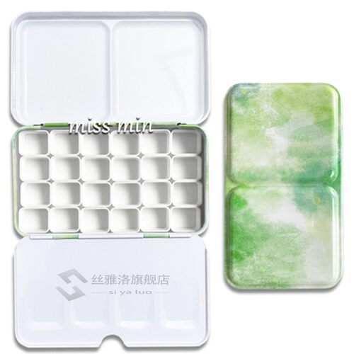 Starry Watercolor/Oil/ Acrylic Paints Tins Box Empty Palette