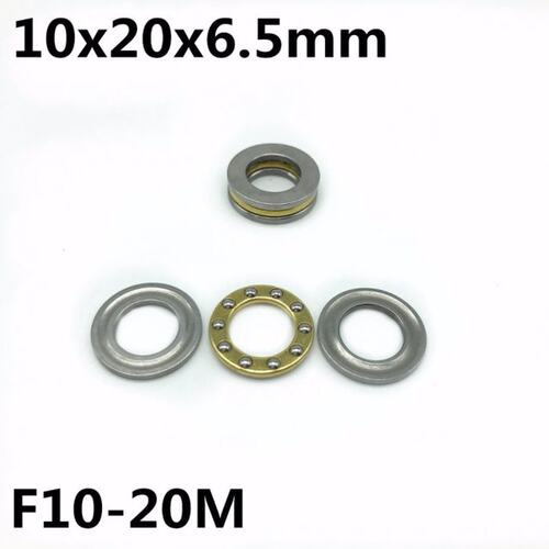 50Pcs F10-20M 10x20x6.5 mm Axial Ball Thrust Bearing plane t