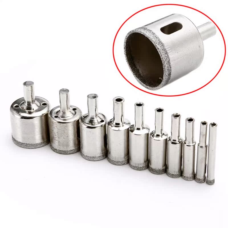 10pcs 6-32mm Holesaw Set Hole Saw Cutter Drill Bit for Tile