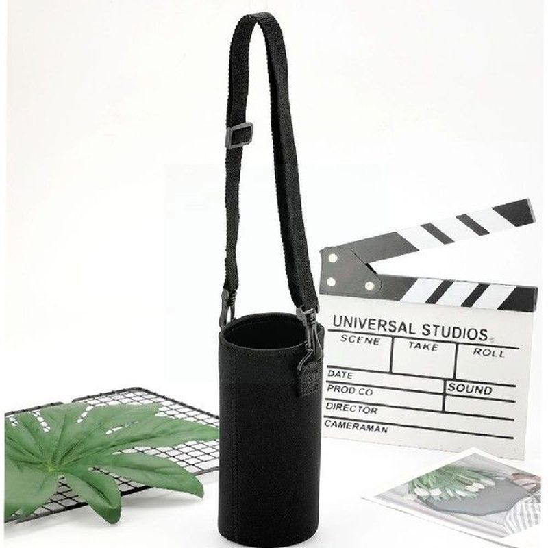 Portable Water Bottle Insulated Neoprene Holder Strap