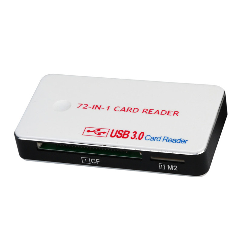 72-in-1USB 3.0 Card Reader Compatible with all Versions of S - 实物图