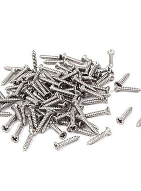 100 Pcs M1.4 x 8mm Cross Head Countersunk Self Tapping Screw