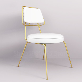 Nordic Wrought Iron Makeup Stool Dressing Leisure Chair