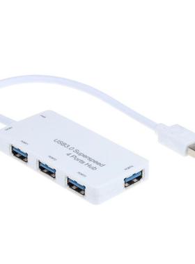 Powered 3.0 HUB 4 Port USB Compact Hub Adapter For PC Laptop