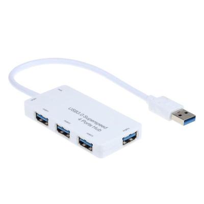 Powered 3.0 HUB 4 Port USB Compact Hub Adapter For PC Laptop