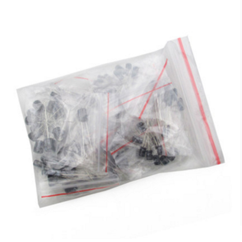 of 120pcs 12 values 0.22UF-470UF electrolytic capacitor asso