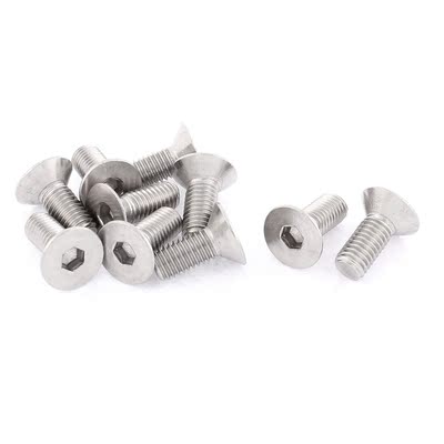 M8 x 16mm Hex Socket Socket Countersunk Flat Head Screw 10 p