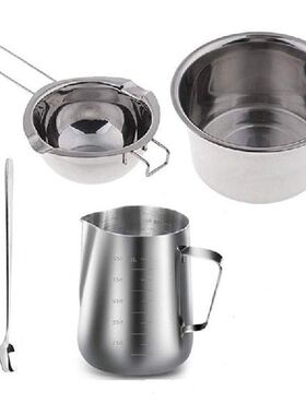 Hot Sale 4 Set Stainless Steel Double Boiler Long Handle