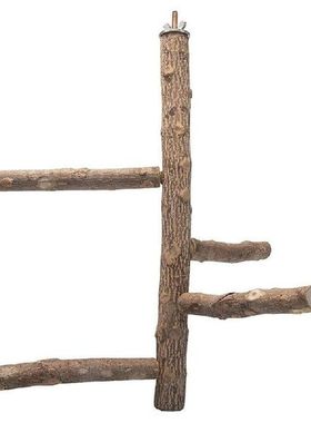 Bird Perch Nature Wood Stand for Parrots Conure Supplies
