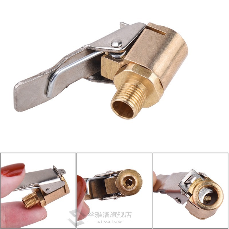 Car Truck s Air Pump Chuck Tyre Valve 8mm Pump Valve    Clam
