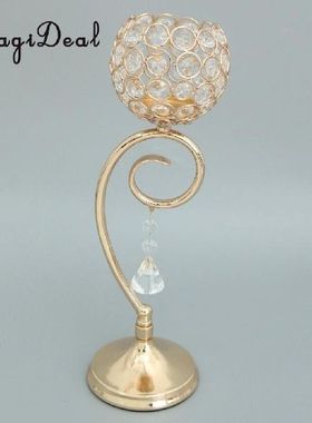 Magideal Crystal Tea Light Candle Holder Wedding Festive