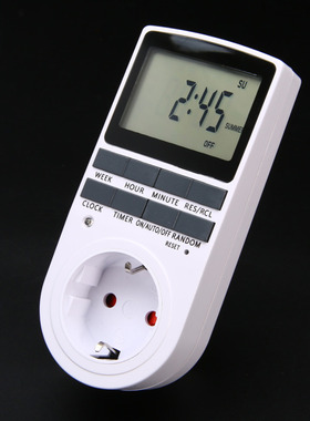 Timer Outlet EU Plug-in Programmable 7 Day 12/24 Hour Timer